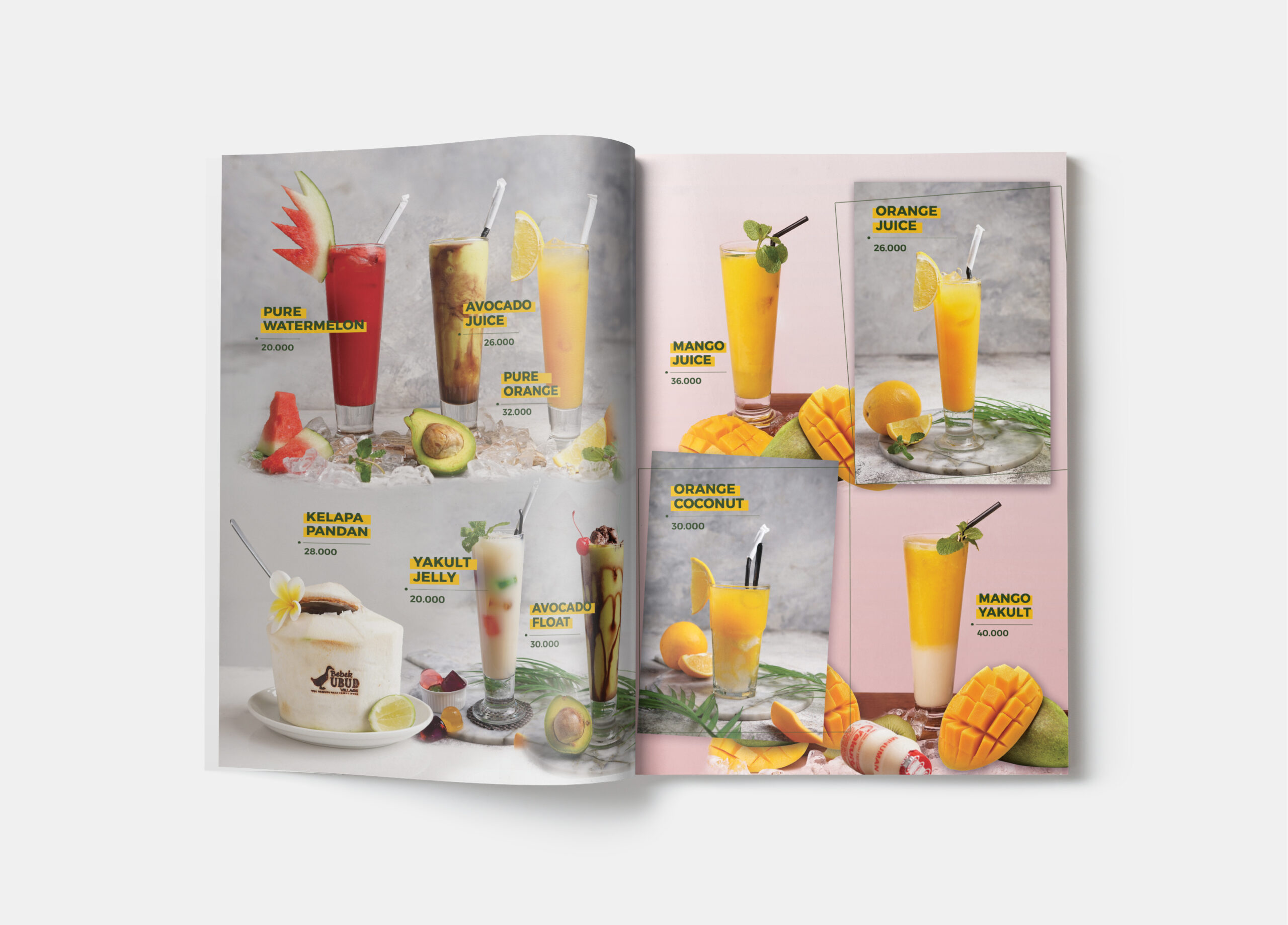 Bebek Ubud - Menu Book